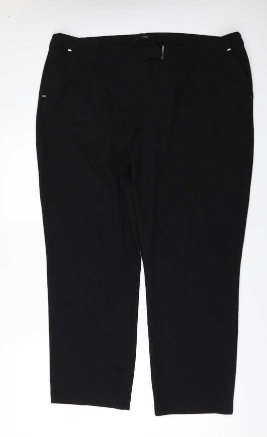 George Womens Black   Trousers  Size 20 L28 in