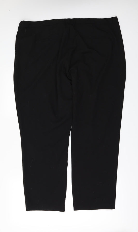 George Womens Black   Trousers  Size 20 L28 in