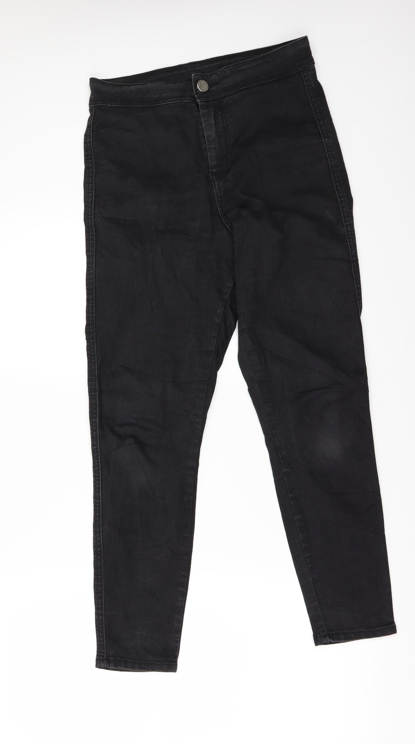 Womens UK Size 28 in Preworn Regular Fit Skinny Black Jeans