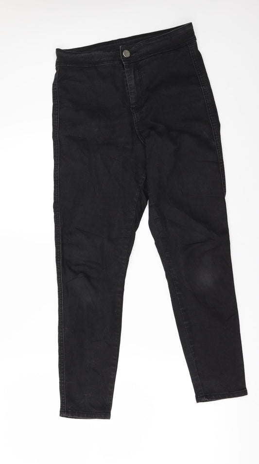 Womens UK Size 28 in Preworn Regular Fit Skinny Black Jeans