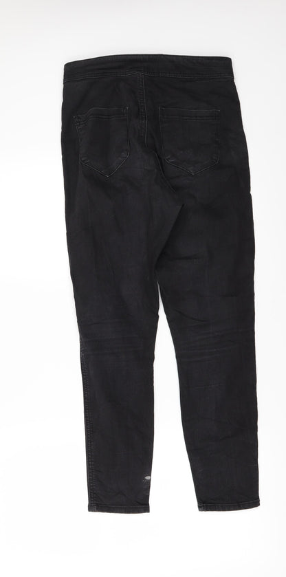 Womens UK Size 28 in Preworn Regular Fit Skinny Black Jeans