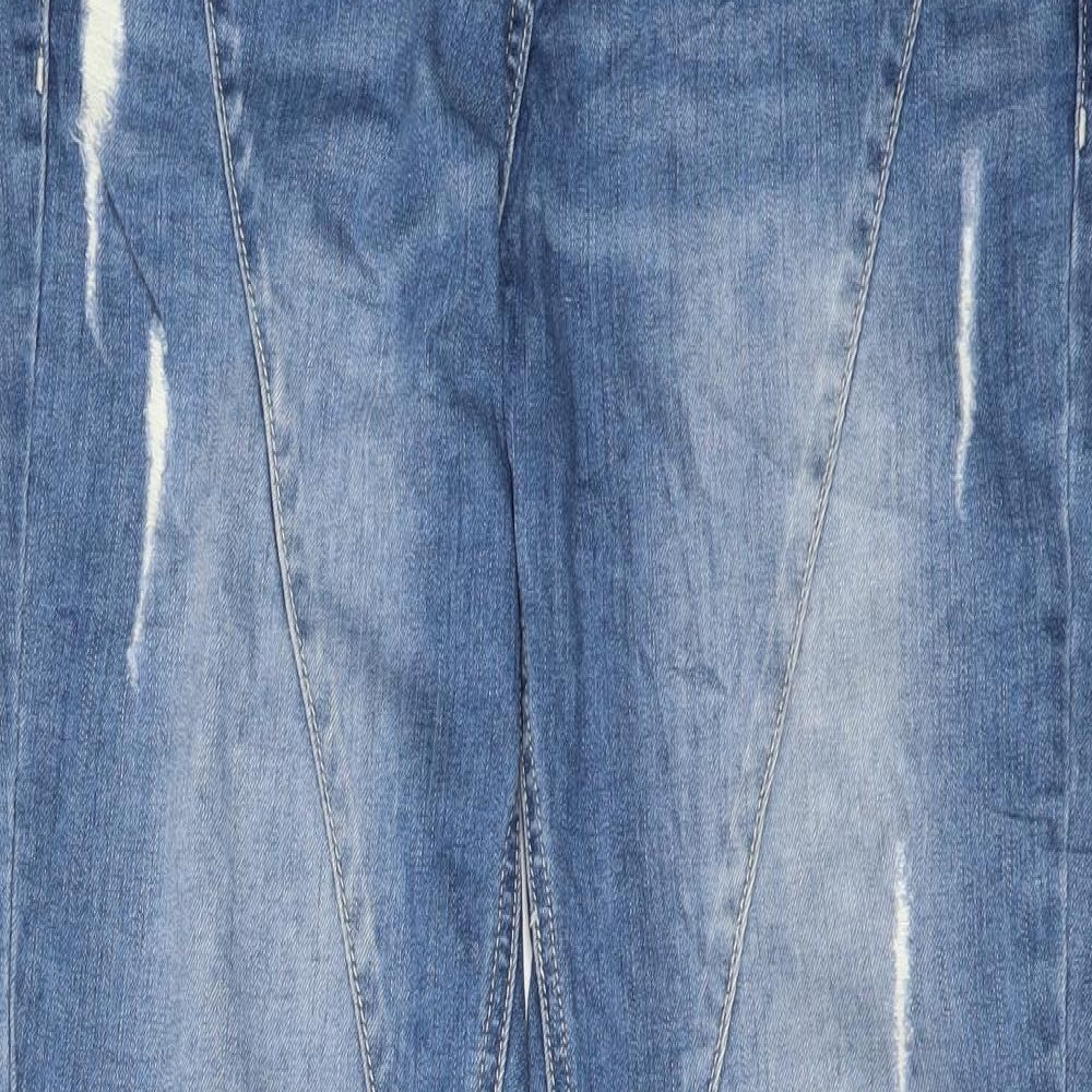 Womens UK Size 12 Gina Regular Fit Straight Blue Jeans