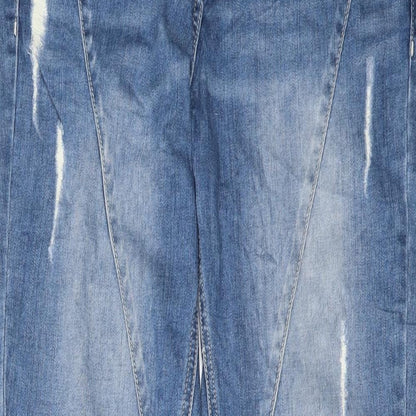 Womens UK Size 12 Gina Regular Fit Straight Blue Jeans
