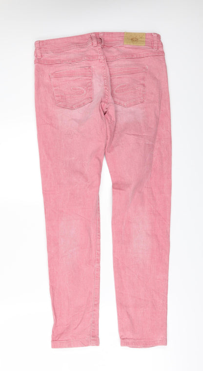 Womens UK Size 28 in Esprit Regular Fit Skinny Pink Jeans