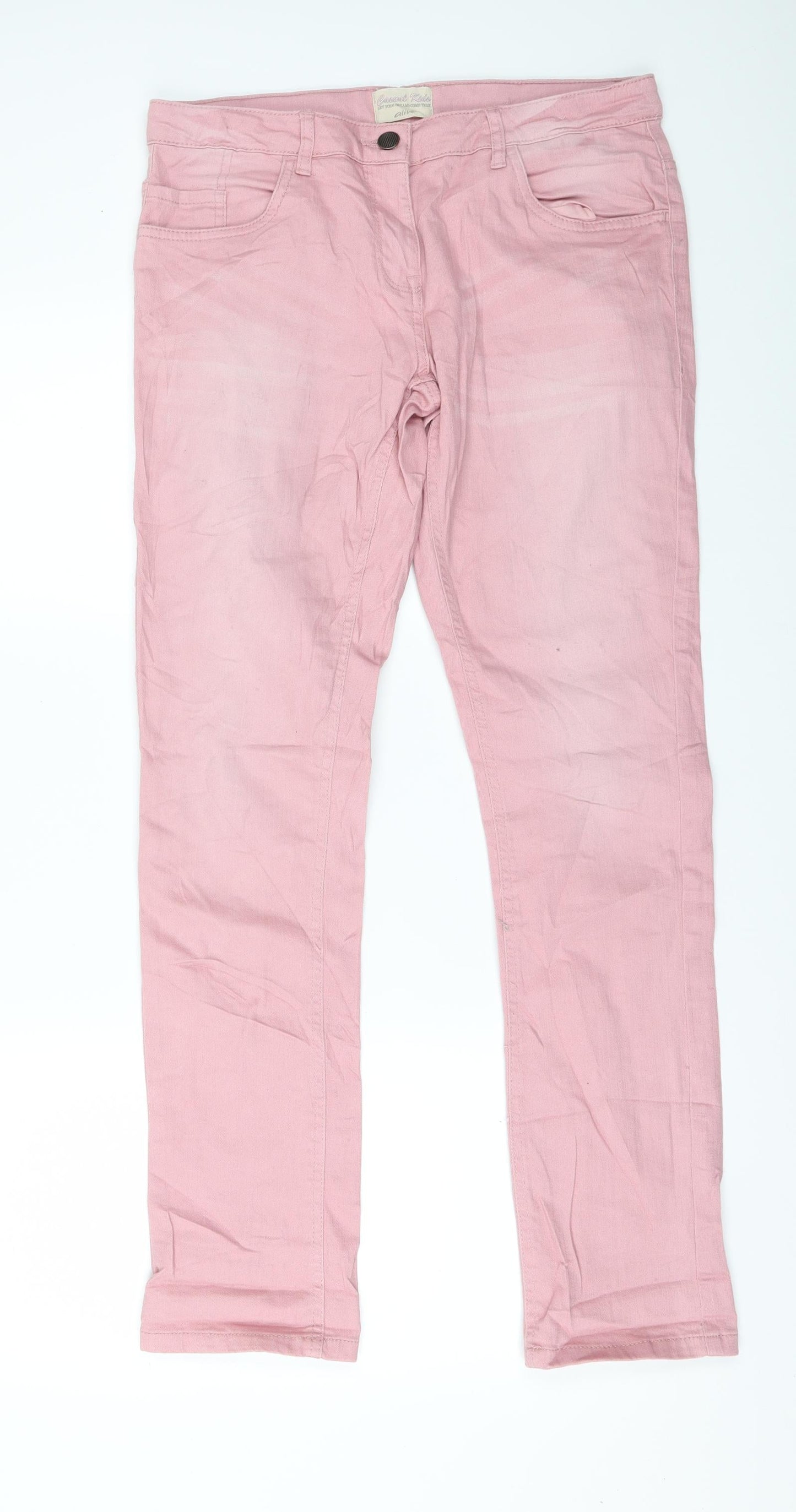 casual kids Girls Pink  Denim Skinny Jeans Size 14 Years