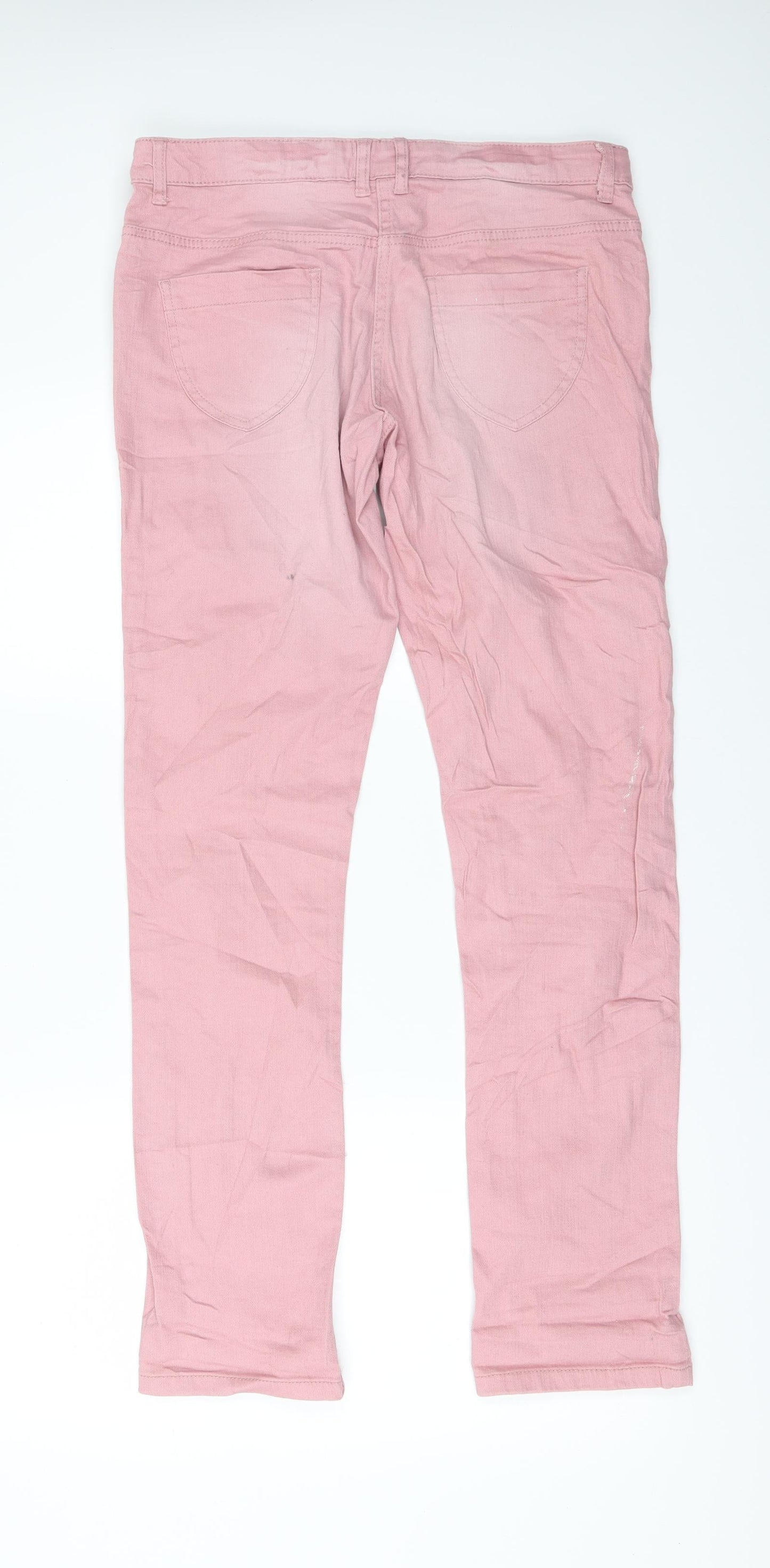 casual kids Girls Pink  Denim Skinny Jeans Size 14 Years