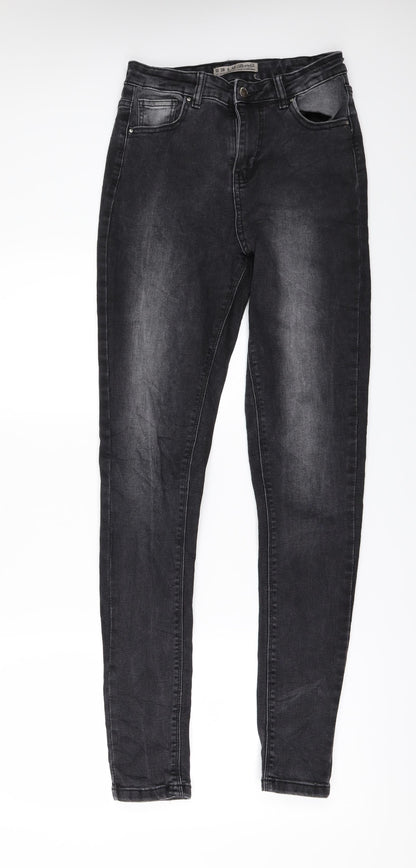 Denim & Co. Womens Black  Denim Skinny Jeans Size 10 L31 in