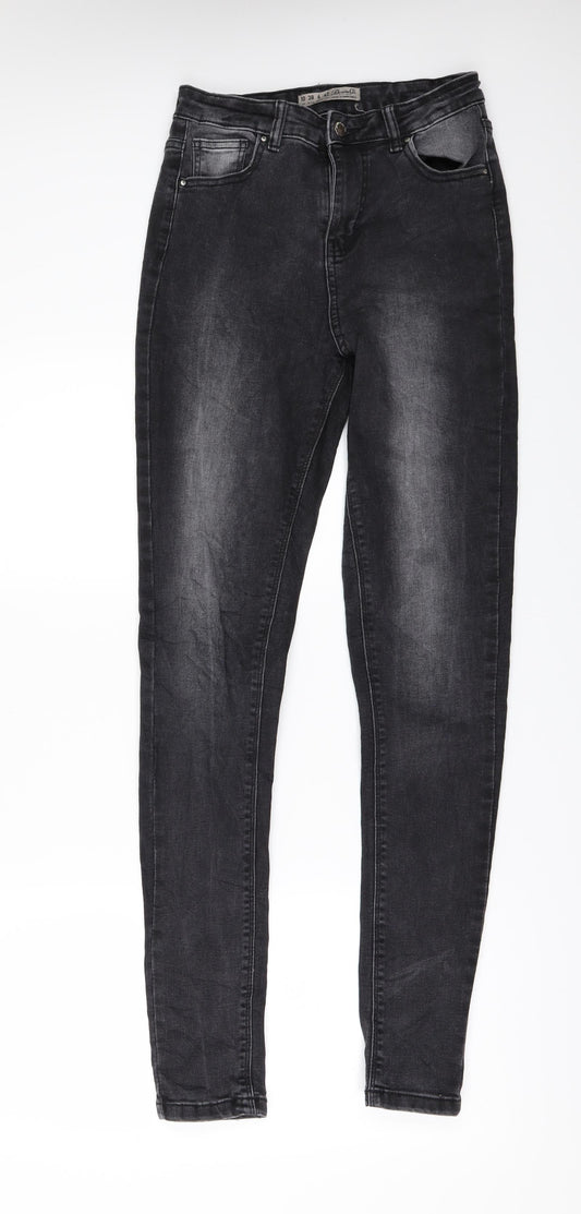 Denim & Co. Womens Black  Denim Skinny Jeans Size 10 L31 in