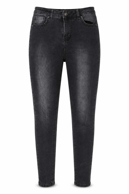 Womens UK Size 10 Denim & Co. Regular Fit Skinny Black Jeans