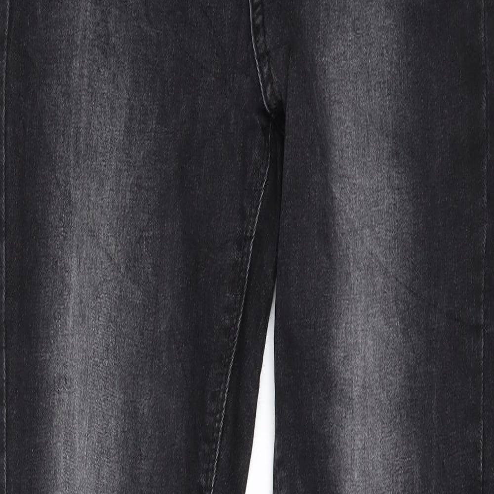 Denim & Co. Womens Black  Denim Skinny Jeans Size 10 L31 in