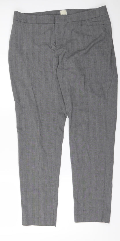 Womens UK Size 38 ecru Regular Fit  Green Trousers