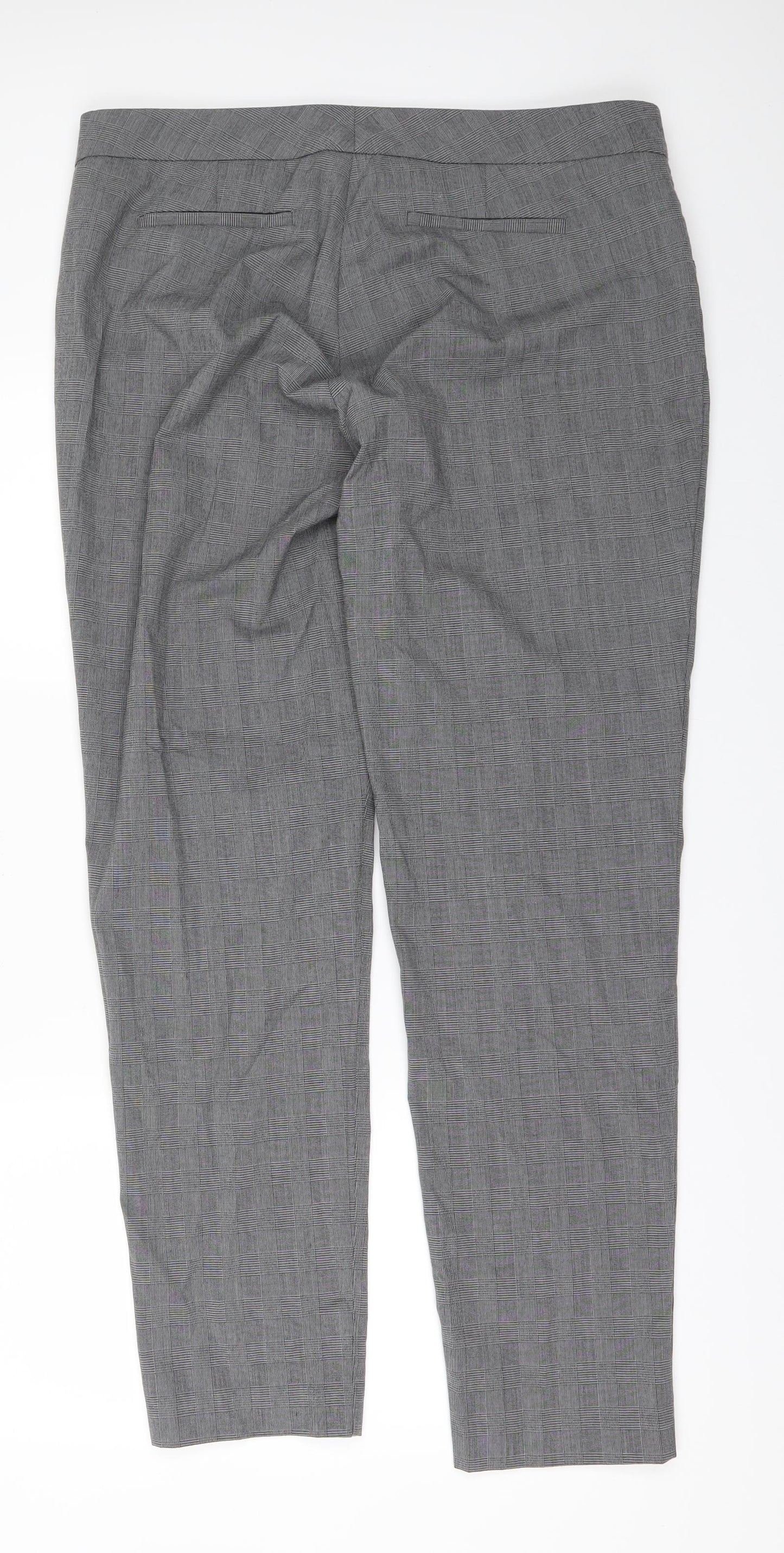 Womens UK Size 38 ecru Regular Fit  Green Trousers