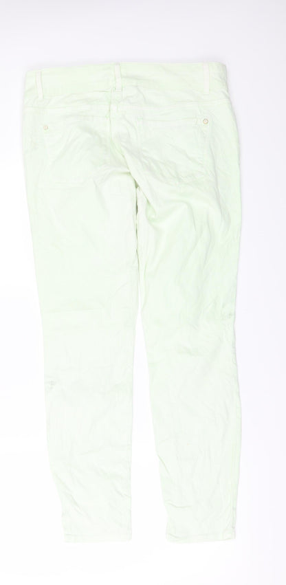 Only Womens Green  Denim Skinny Jeans Size 12 L28 in