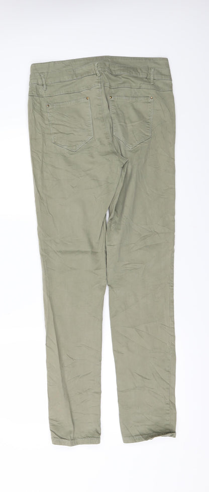 Mexx Womens Green  Denim Straight Jeans Size 28 in L30 in