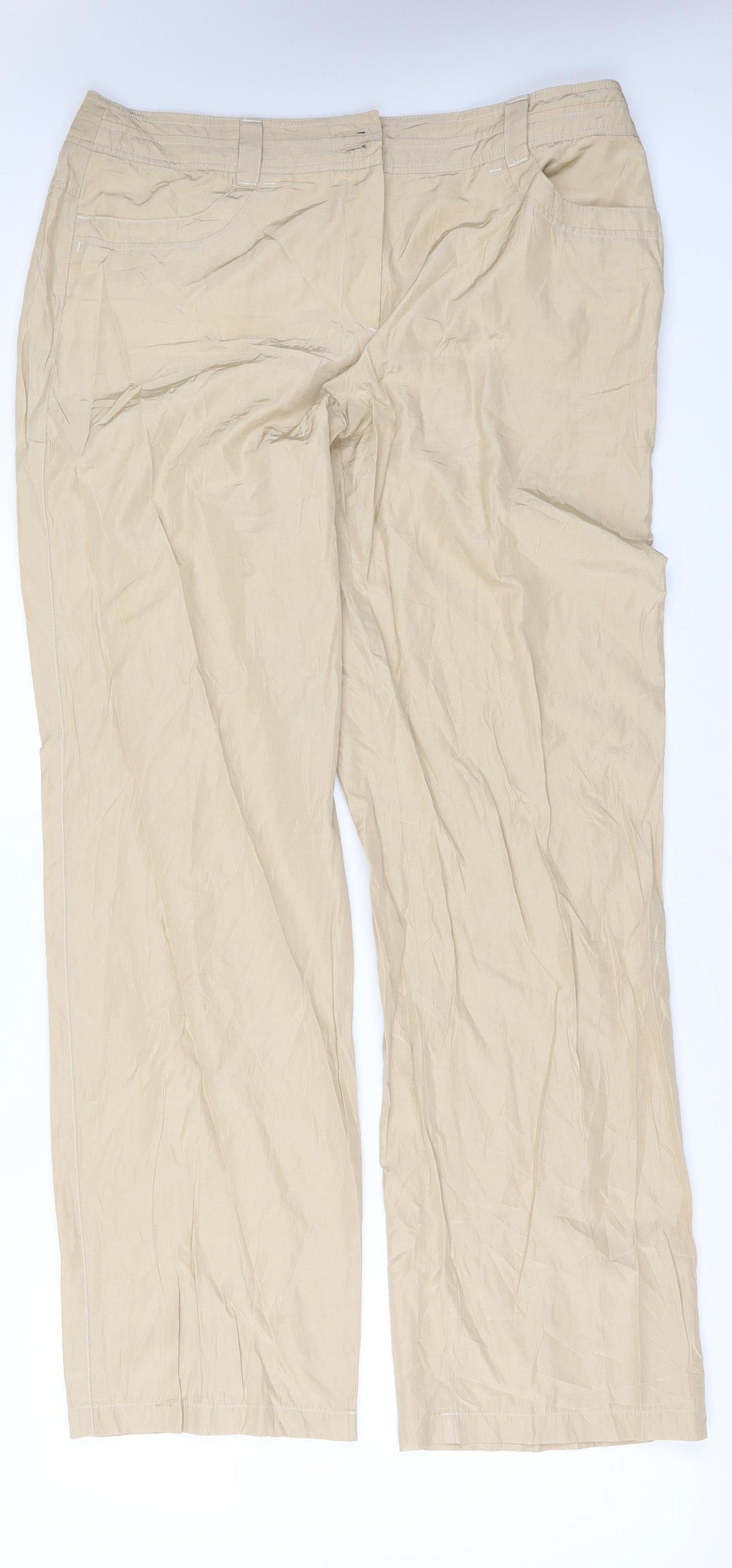 Gerry Weber Womens Beige   Trousers  Size 18 L32 in