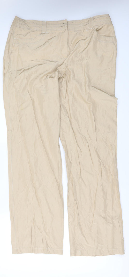Gerry Weber Womens Beige   Trousers  Size 18 L32 in