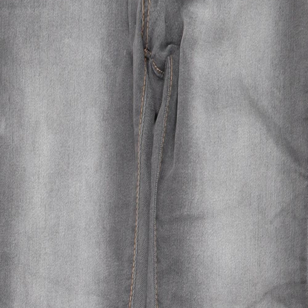 Jordache Womens Grey  Denim Jegging Leggings Size 8 L30 in
