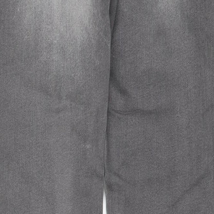 Jordache Womens Grey  Denim Jegging Leggings Size 8 L30 in