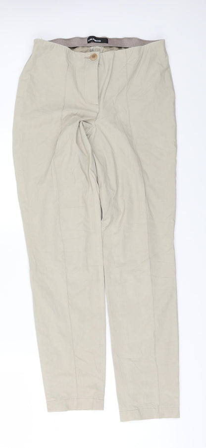 Womens UK Size 32 in Cambio Regular Fit Chino Beige Trousers
