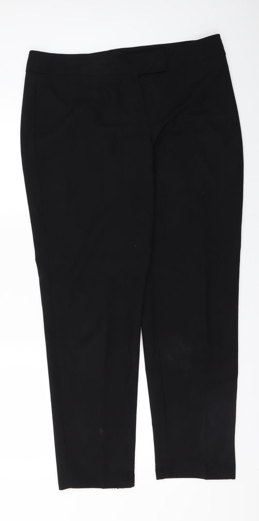 George Womens Black   Trousers  Size 14 L29 in