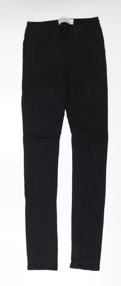 Womens UK Size 30 in Pieces Regular Fit Skinny Black Jeans