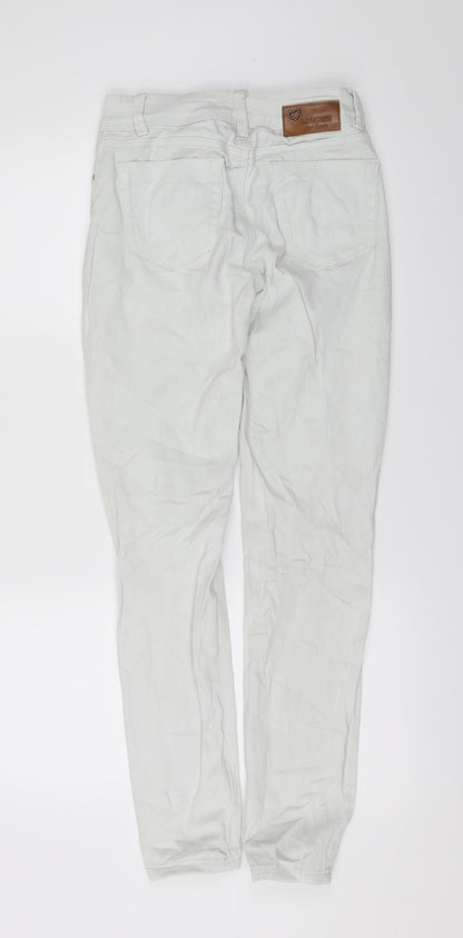 My Hailys Womens White  Denim Skinny Jeans Size XS L29 in