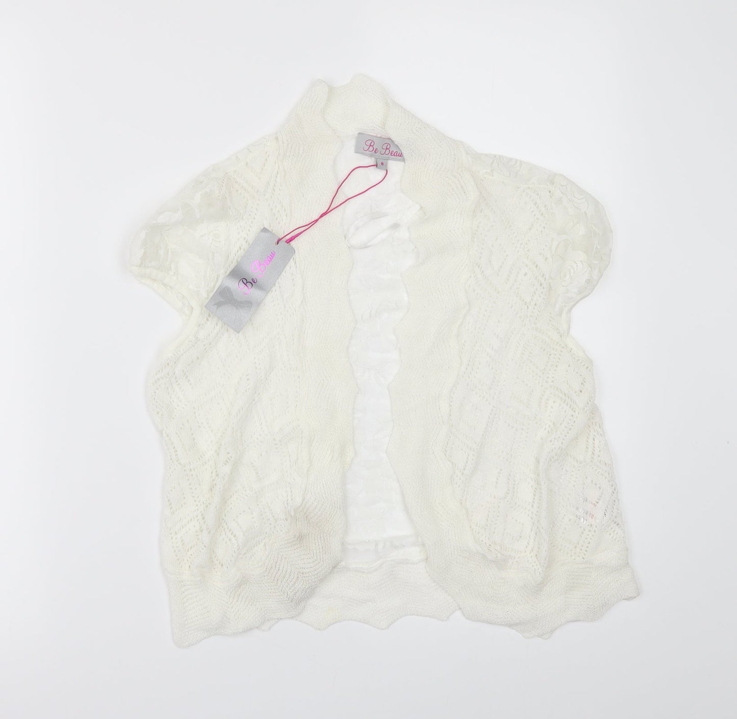 Be beau Womens Ivory   Cardigan Jumper Size 8