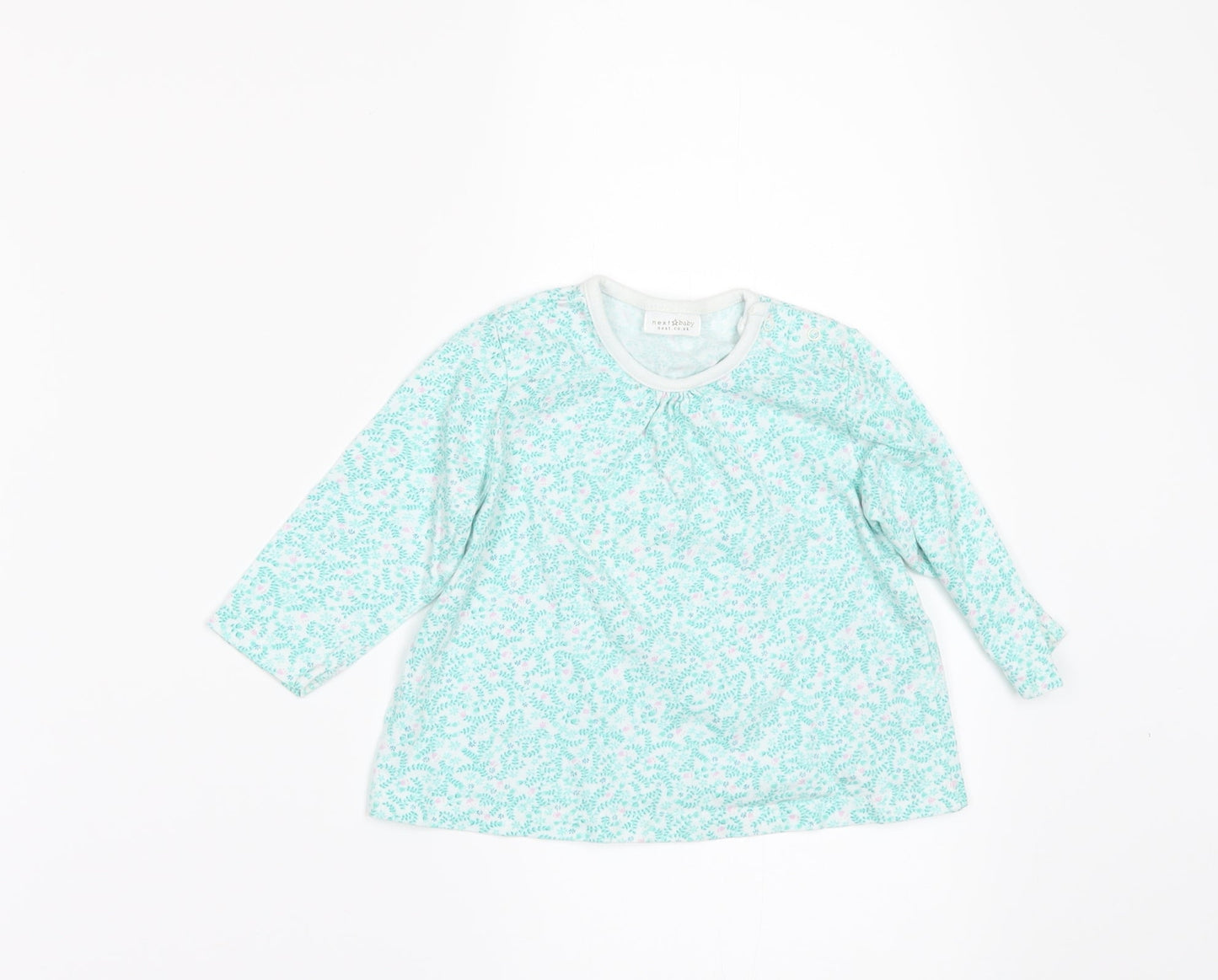 NEXT Girls Green Floral  A-Line  Size 3-6 Months