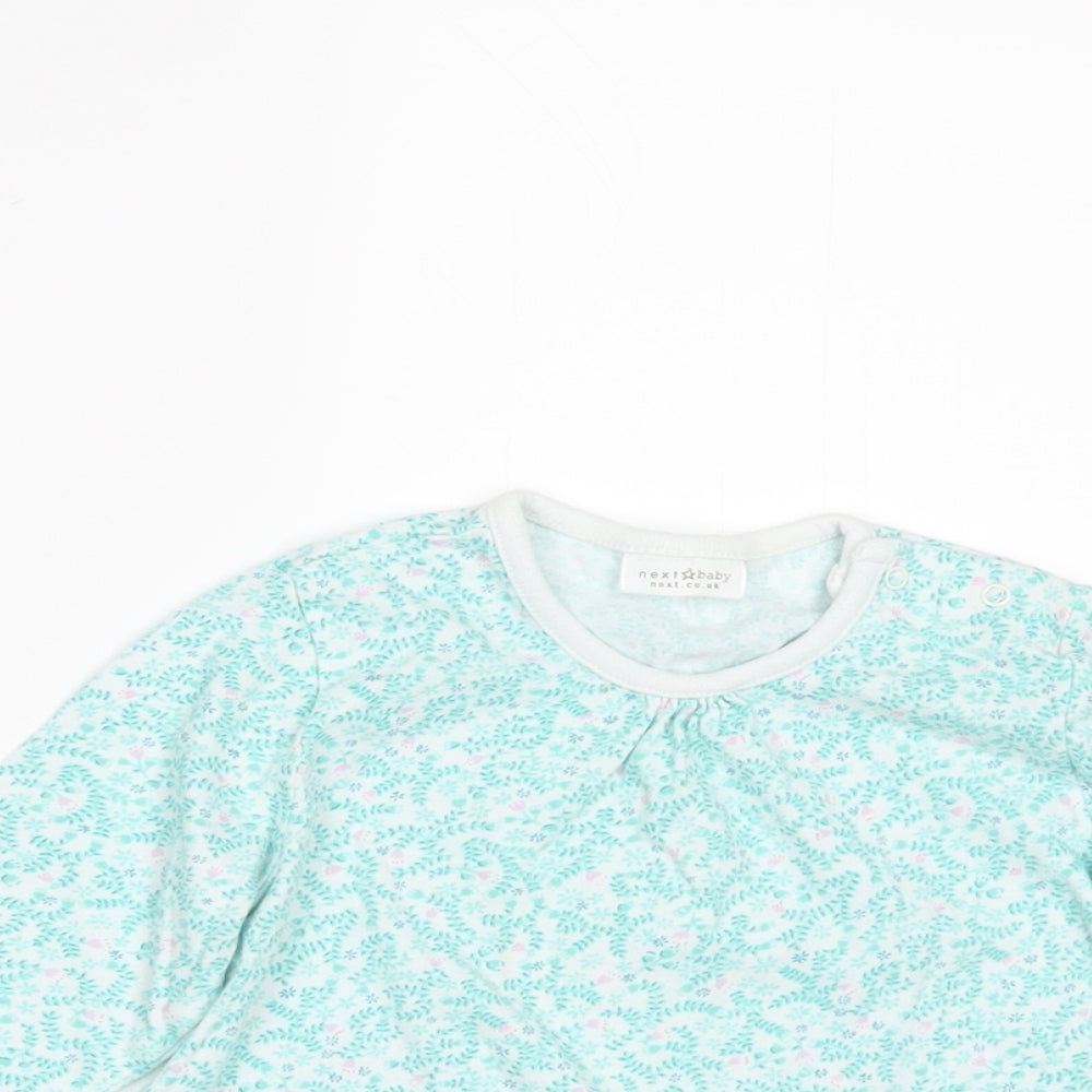NEXT Girls Green Floral  A-Line  Size 3-6 Months