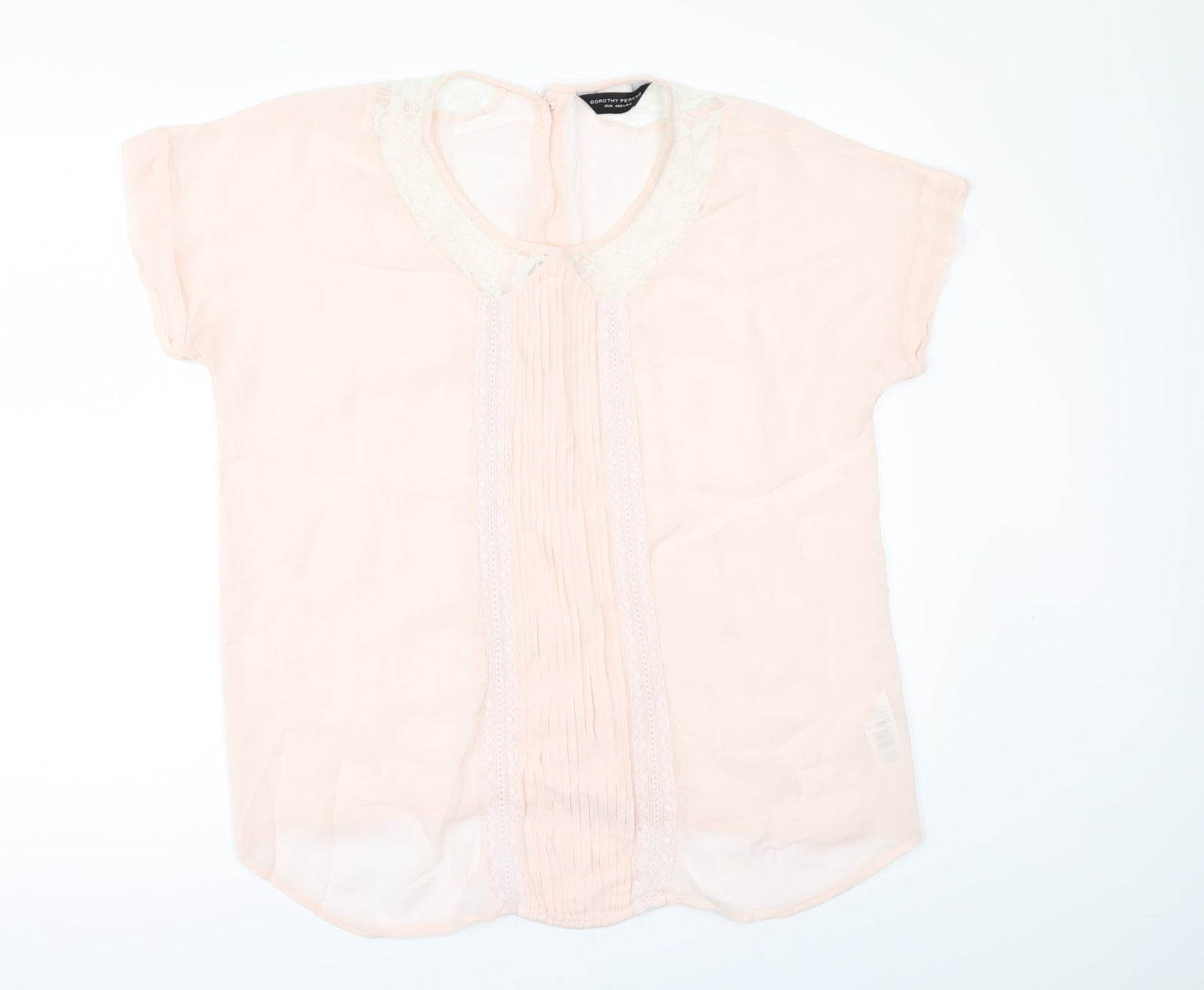 Womens UK Size 12 Dorothy Perkins Orange Tunic Blouse