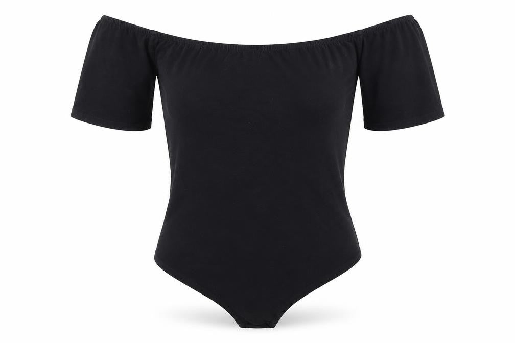 Womens UK Size 4 Missguided One-Piece Black Bodysuit