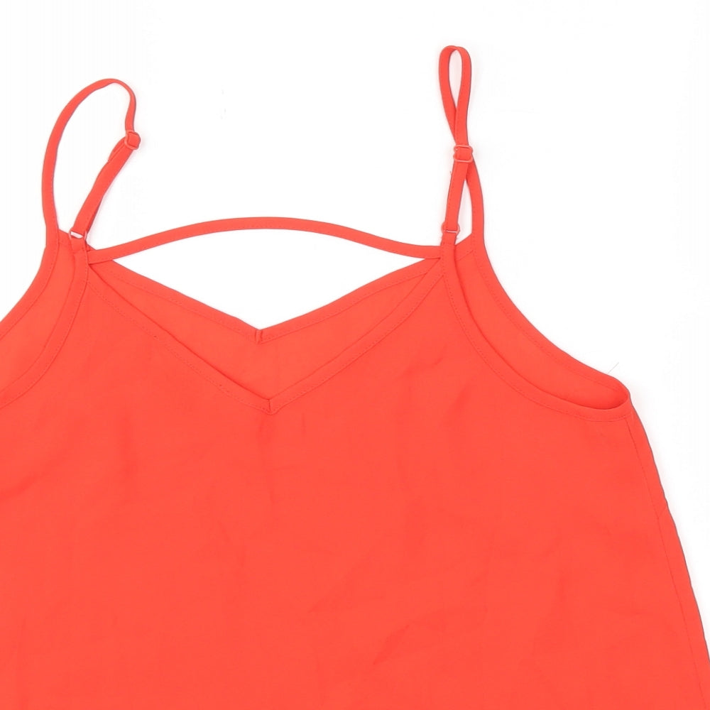 Primark Womens Red   Camisole Blouse Size 10