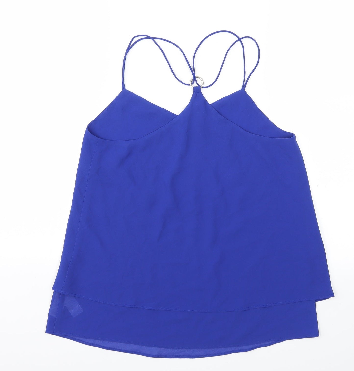 Womens UK Size 10 New Look Blue Basic Blouse
