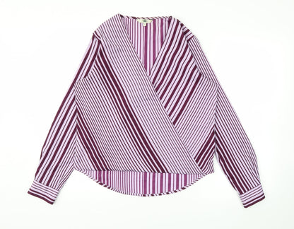Womens UK Size 12 Next Purple Basic Blouse