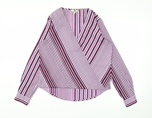 Womens UK Size 12 Next Purple Basic Blouse