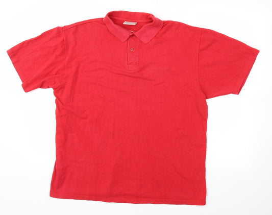 COTTON CLASSICS  Mens Red    Polo Size L