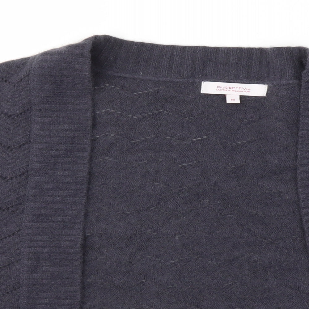 Butterfly Womens Grey   Cardigan Jumper Size M