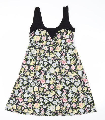 Primark Womens Multicoloured Floral  Fit & Flare  Size 10