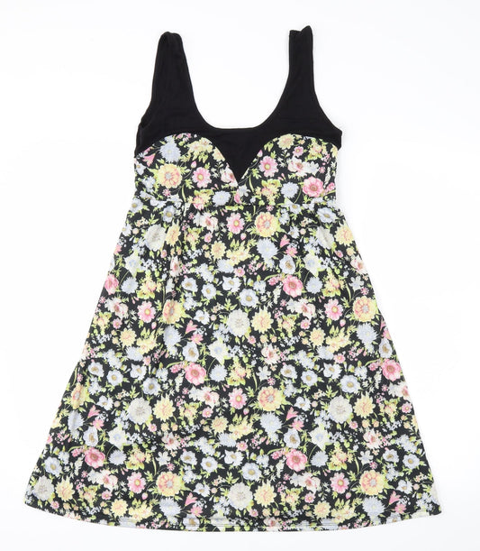Primark Womens Multicoloured Floral  Fit & Flare  Size 10