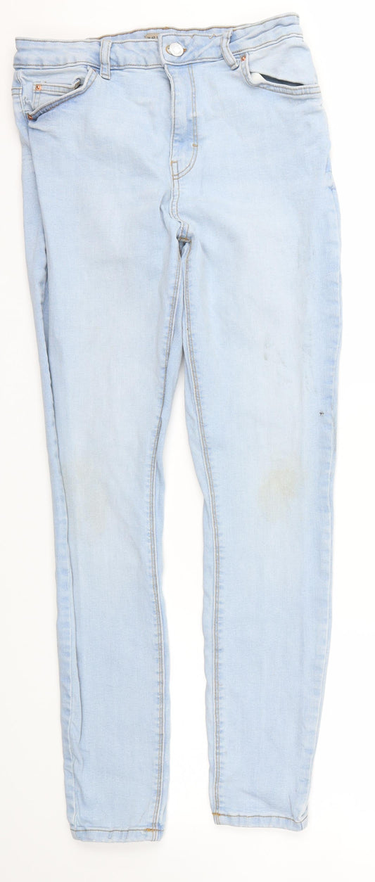 denim&co Womens Blue   Skinny Jeans Size 14 L28 in