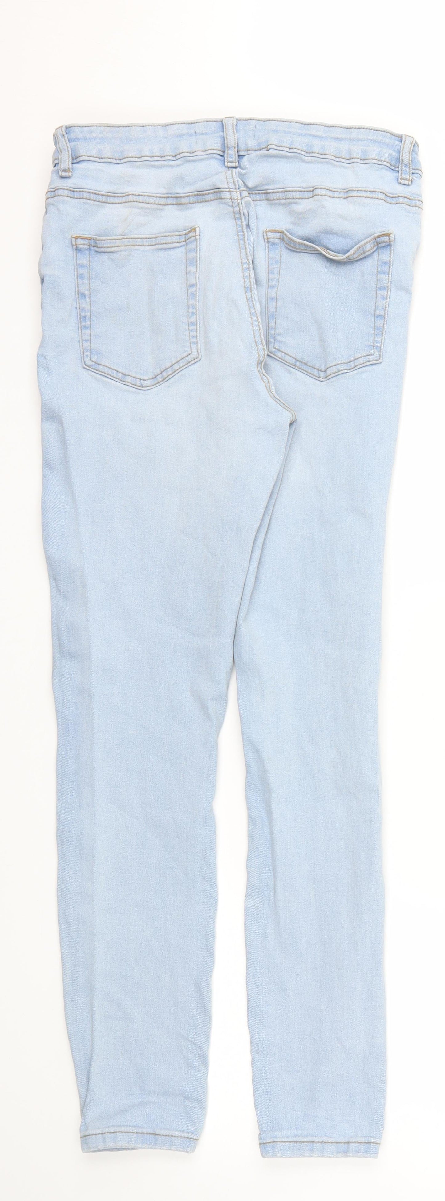 denim&co Womens Blue   Skinny Jeans Size 14 L28 in