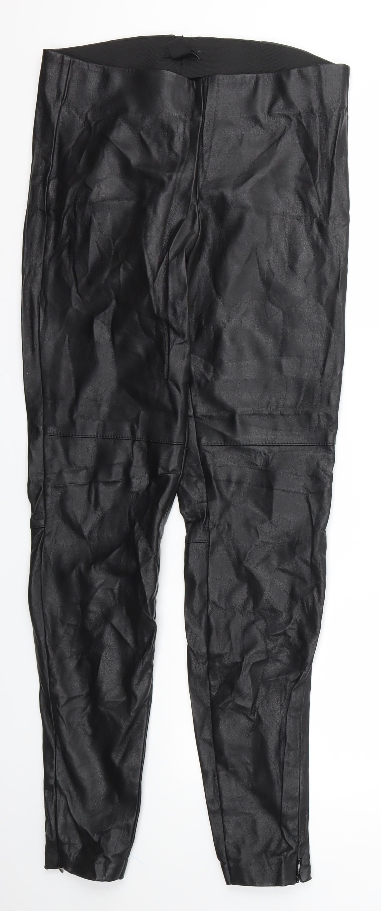 Womens UK Size 10 H&M Regular Fit Jegging Black Trousers