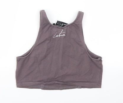 Couture Womens Purple   Basic T-Shirt Size M