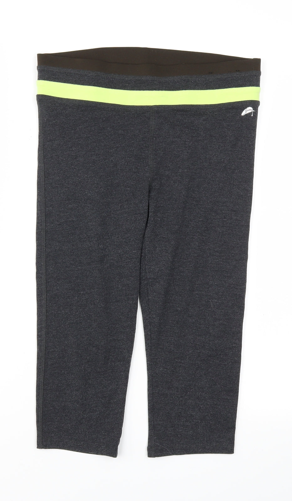 F&F Womens Grey   Capri Trousers Size S L20 in - Stretch waistband