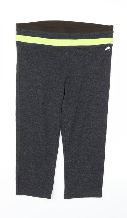 F&F Womens Grey   Capri Trousers Size S L20 in - Stretch waistband
