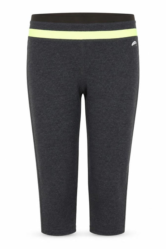 Womens UK Size S F&F Regular Fit Capri Grey Trousers
