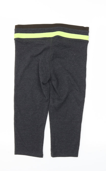 F&F Womens Grey   Capri Trousers Size S L20 in - Stretch waistband