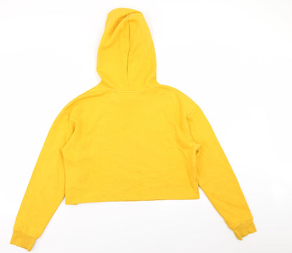 Divided by H&M Womens Yellow   Pullover Jumper Size S  - crop
