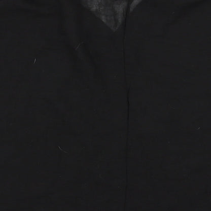 Womens UK Size 2XL Preworn Black Basic Blouse