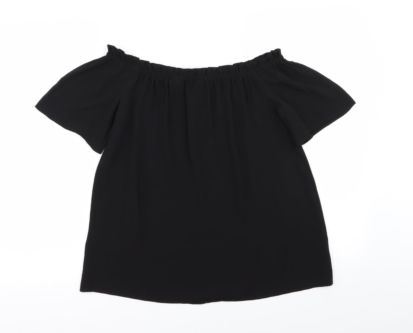 Dorothy Perkins Womens Black   Basic Button-Up Size 8